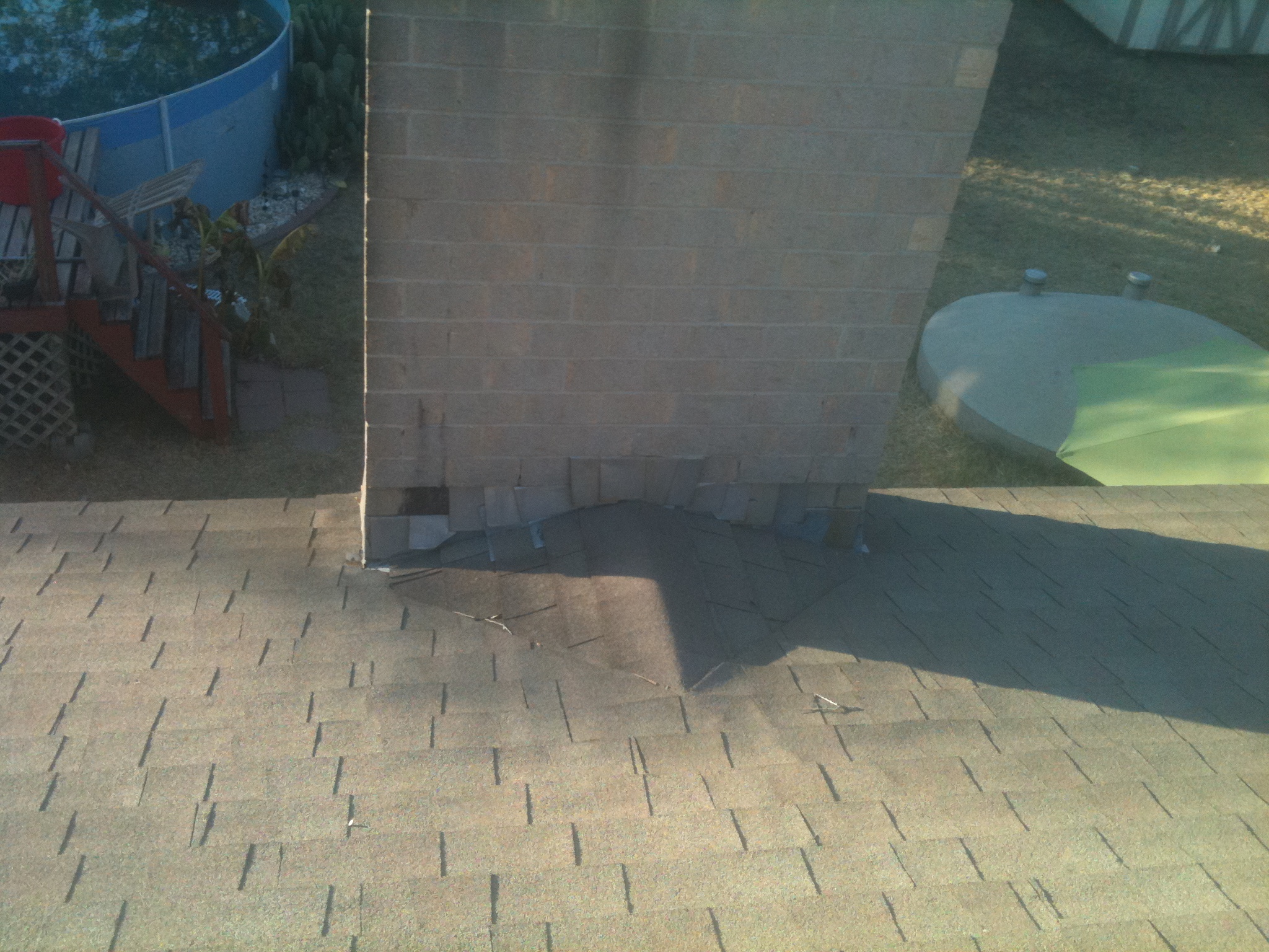 chimney before